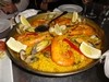 Seafood paella for dinner